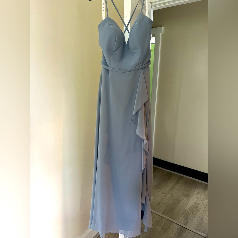 Azazie Dusty Blue Naeem